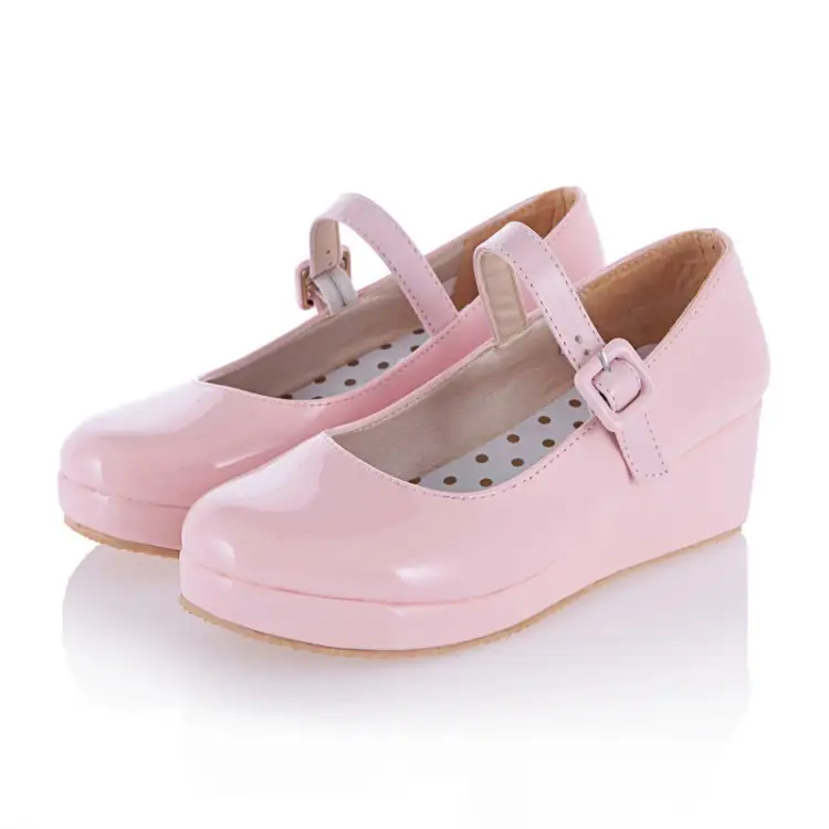 Women'S Shallow Buckle Platform Shoes