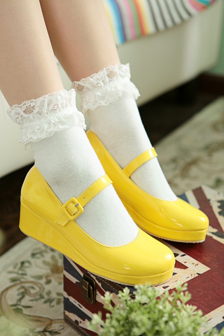 Women'S Shallow Buckle Platform Shoes
