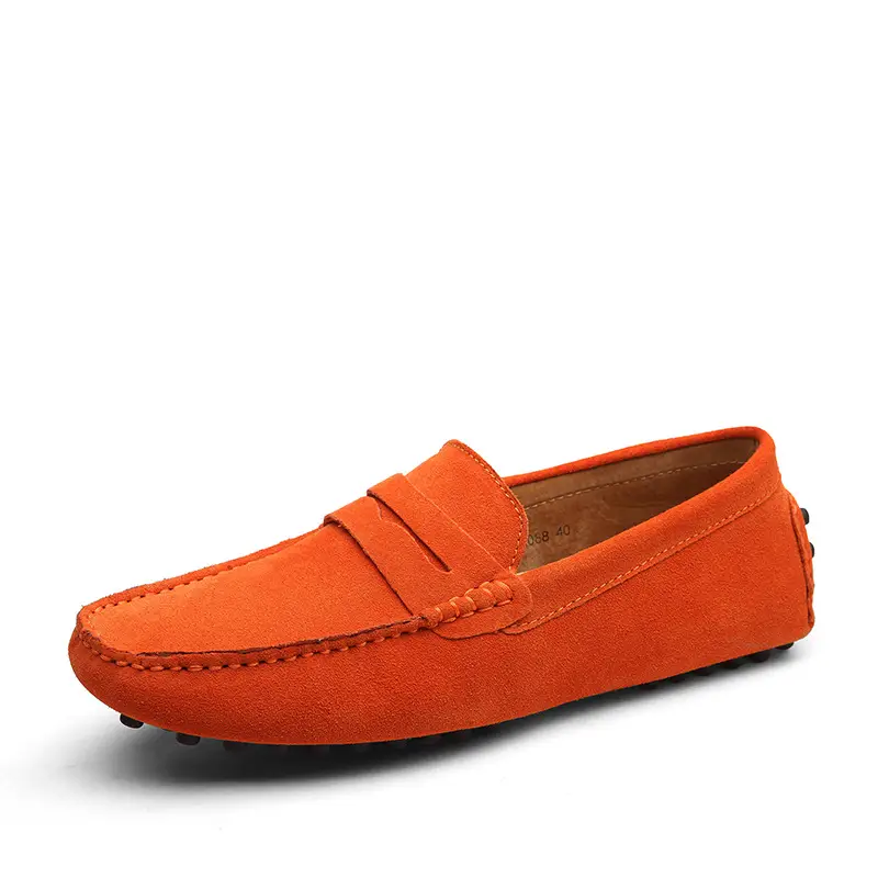 New British Men'S Suede Leather Beanie Shoes