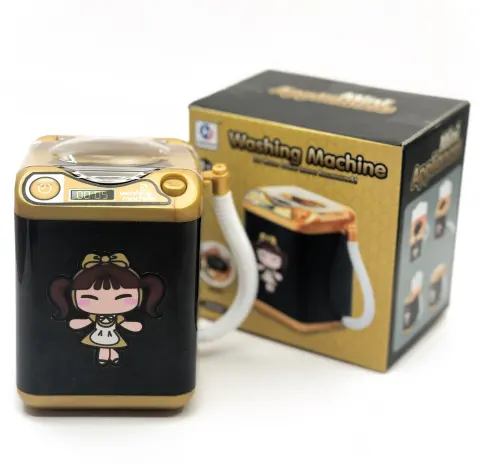 Mini Puff Washing Machine Toy Makeup Brush Socks Beauty