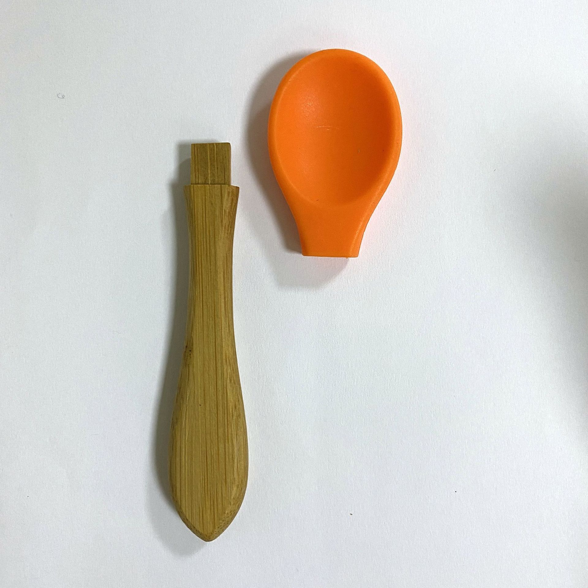 Silicone Baby Bamboo Spoon