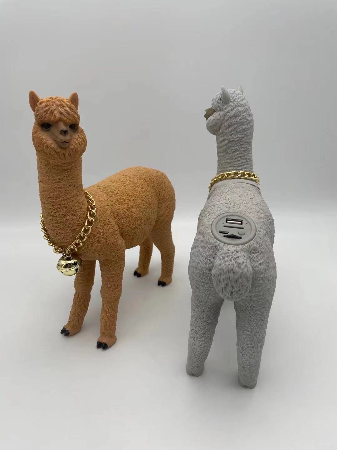 Portable Bluetooth Speakers Cartoon Alpaca Card FM Radio Wireless Music Subwoofer Sound Box For PC Computer Audio Center — foto 7