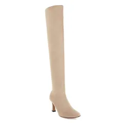 Fashion Women'S Over-The-Knee Stretch Boots - Beige - View 1
