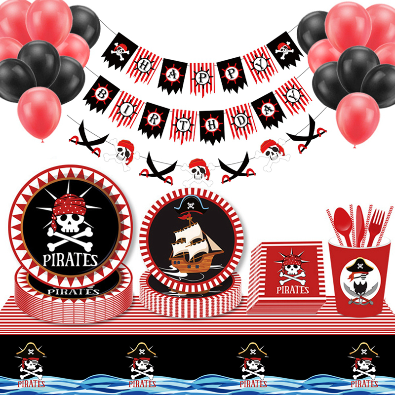 Title 2, Red and Black Pirate Hainan Airlines Theme Part...