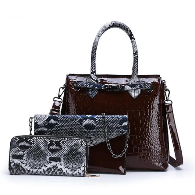 Bag New Hand Bags For Women Ladies Handbag Bronze Three Piece Suit - Shop at LoveMi