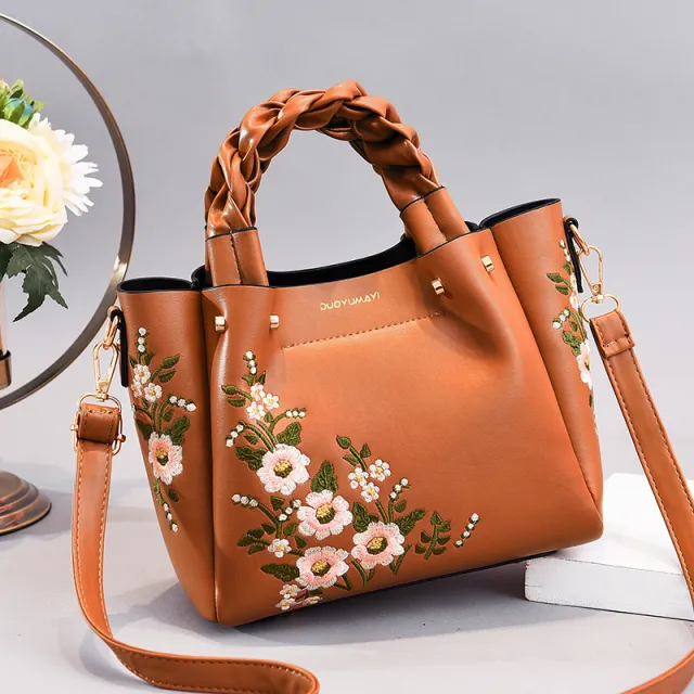 Hand Bags Tote Bag For Women Shoulder Woman Ladies Shopping Orange - Shop at LoveMi