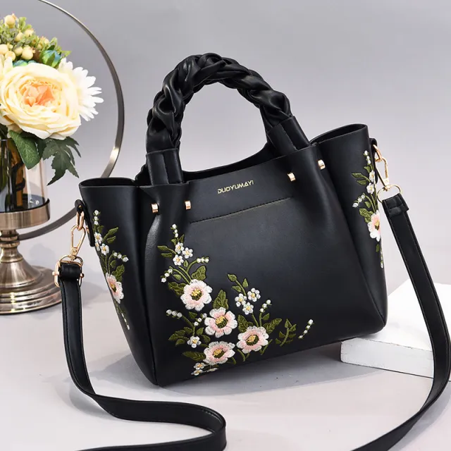 Hand Bags Tote Bag For Women Shoulder Woman Ladies Shopping Black - Shop at LoveMi