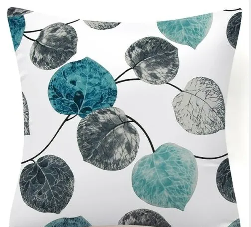 Blue Flower And Bird Pastoral Series Fabric Sofa Nap Car Cushion Pillow Cushion Pillow Case - Shop at LoveMi