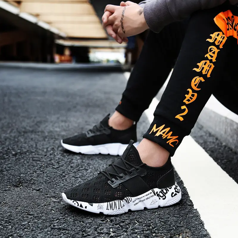 Men's Shoes Net Shoes Version Of The Trend Of Sports Running Deodorant Mesh Mesh