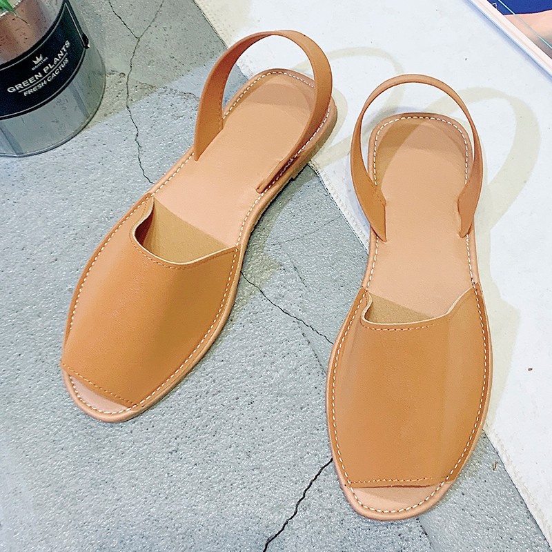 Women's Plus Size Sandals Low-heel Suede Shoes — view 4