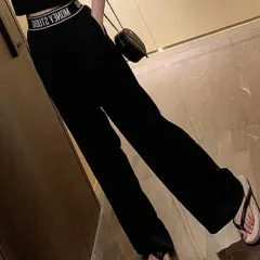 Two-Piece Short-Sleeved T-Shirt Shorts With Cotton Top - Black Mopping Pants - View 1