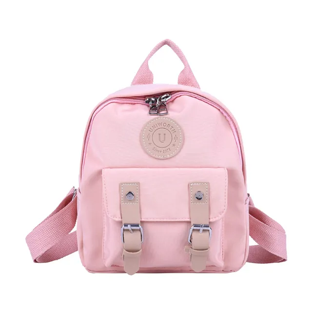 Women Backpack New Zipper Female Backpacks Small Teenage School Bag Double Belt Mini Shoulder Bags Pink - Shop at LoveMi