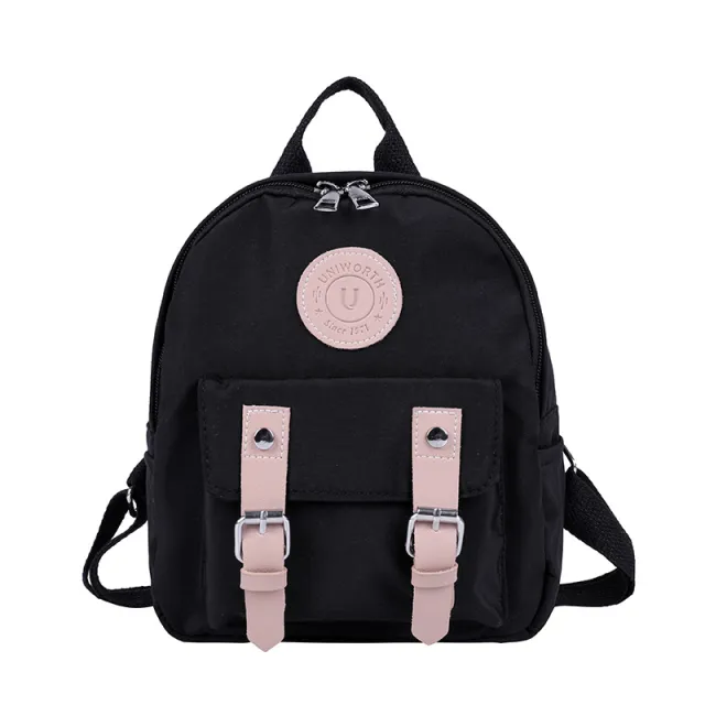 Women Backpack New Zipper Female Backpacks Small Teenage School Bag Double Belt Mini Shoulder Bags Black - Shop at LoveMi