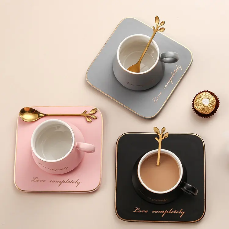 European Style Light Luxury Gold Afternoon Tea Milk Juice