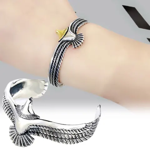 Viking Eagle Cuff Bracelet Valentines Day Gift for Boyfriend