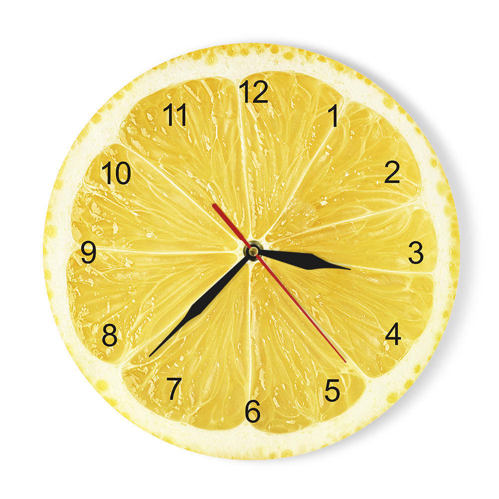 Pineapple Slice Acrylic Wall Clock, picture 2 of 4