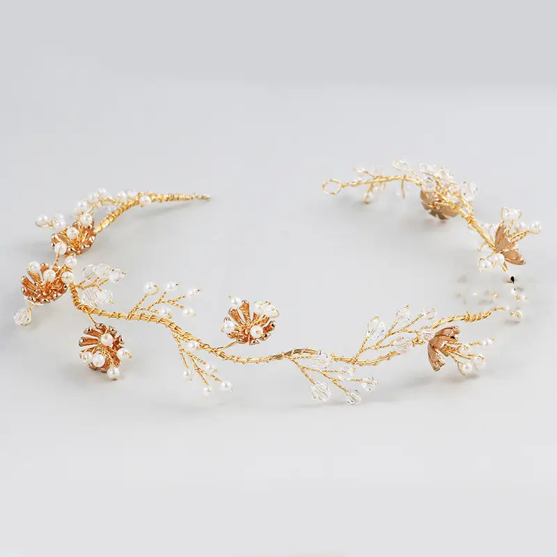 Pearl Hair Band Photo Studio Wedding Travel