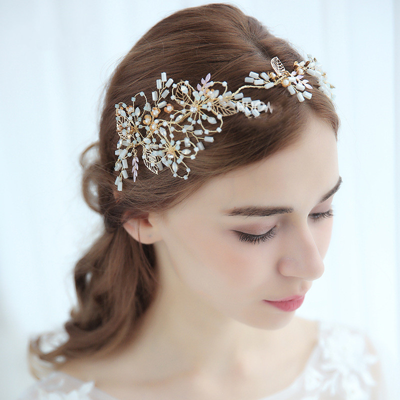 Pearl Hair Band Photo Studio Wedding Travel Photography Dress Accessories — foto 6