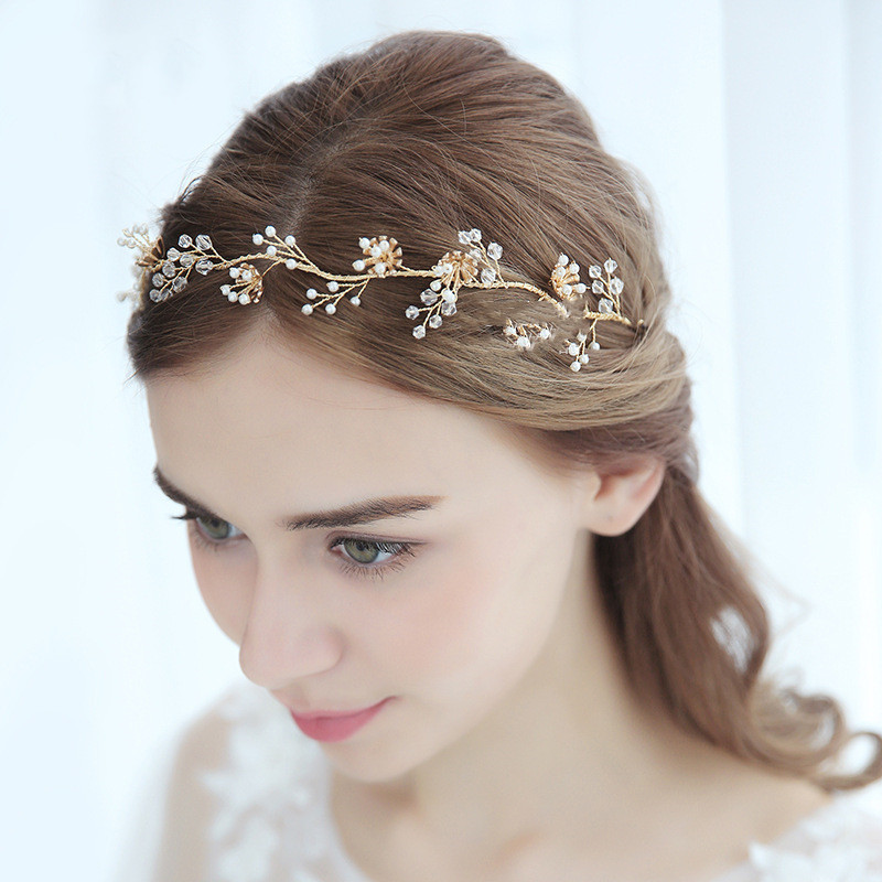 Pearl Hair Band Photo Studio Wedding Travel Photography Dress Accessories — foto 9