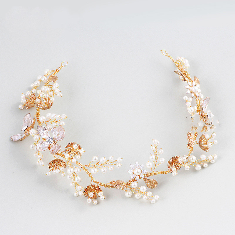 Pearl Hair Band Photo Studio Wedding Travel Photography Dress Accessories — foto 4