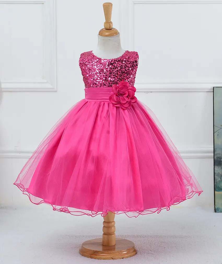 Baby Sequin Dress Flower Girl Wedding Princess