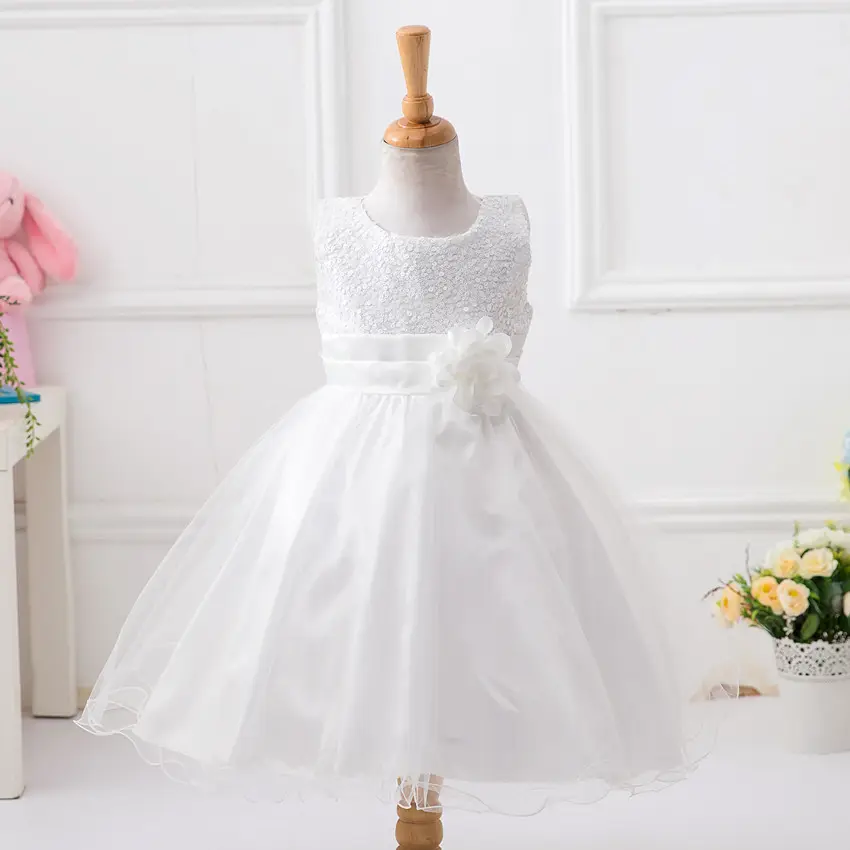 Baby Sequin Dress Flower Girl Wedding Princess