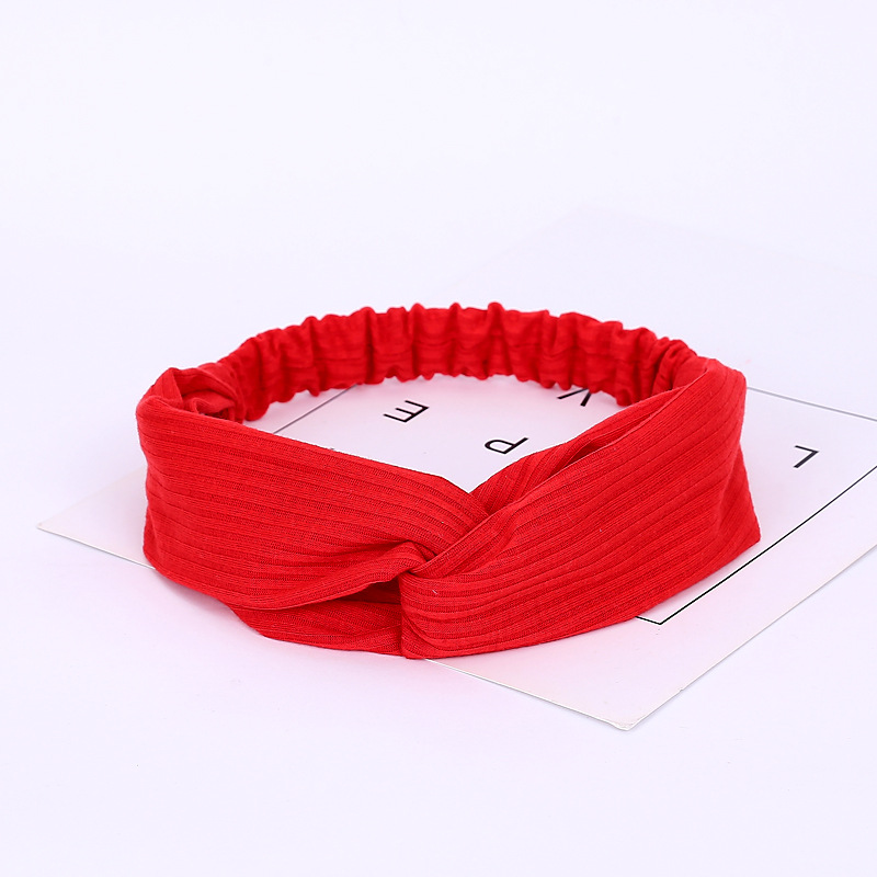 Vintage Cross Knot Suede Headband