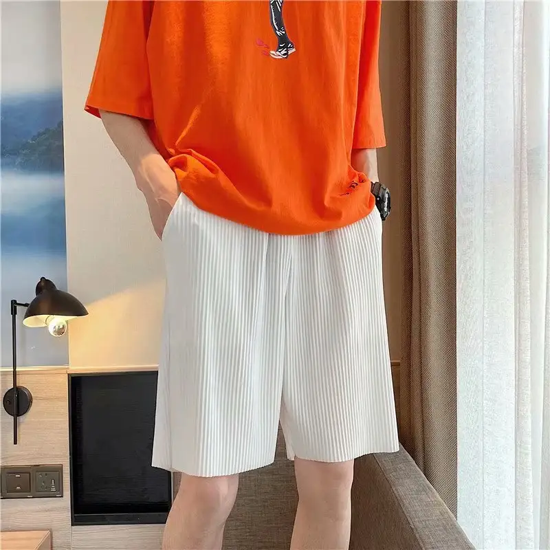 Summer Loose Wide-Leg Sports Five-Point Shorts