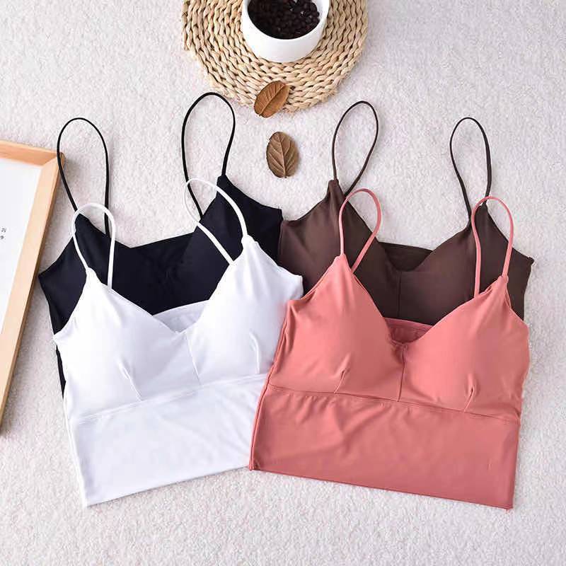 Title 4, New Style Ice Silk Camisole With Breathable Bea...