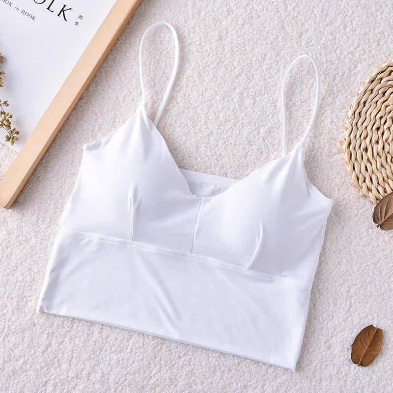 Title 2, New Style Ice Silk Camisole With Breathable Bea...