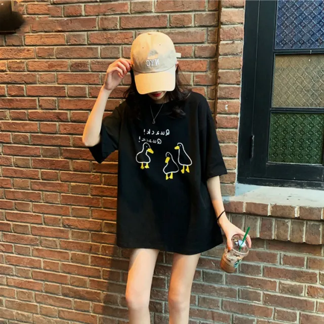 Handsome T shirt Women's Jump Di Top Dress Spring Fat Black - Shop at LoveMi