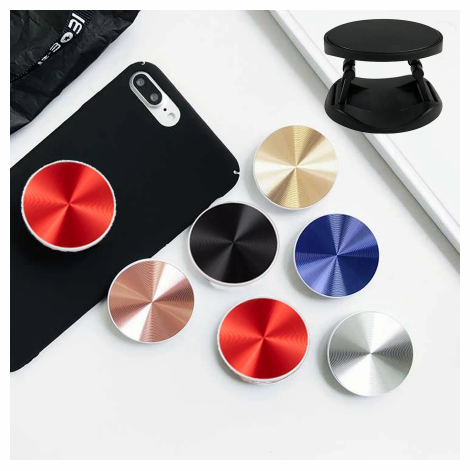 CD Pattern Patch Mobile Phone Airbag Bracket Desktop Lazy Telescopic Folding - Image 2