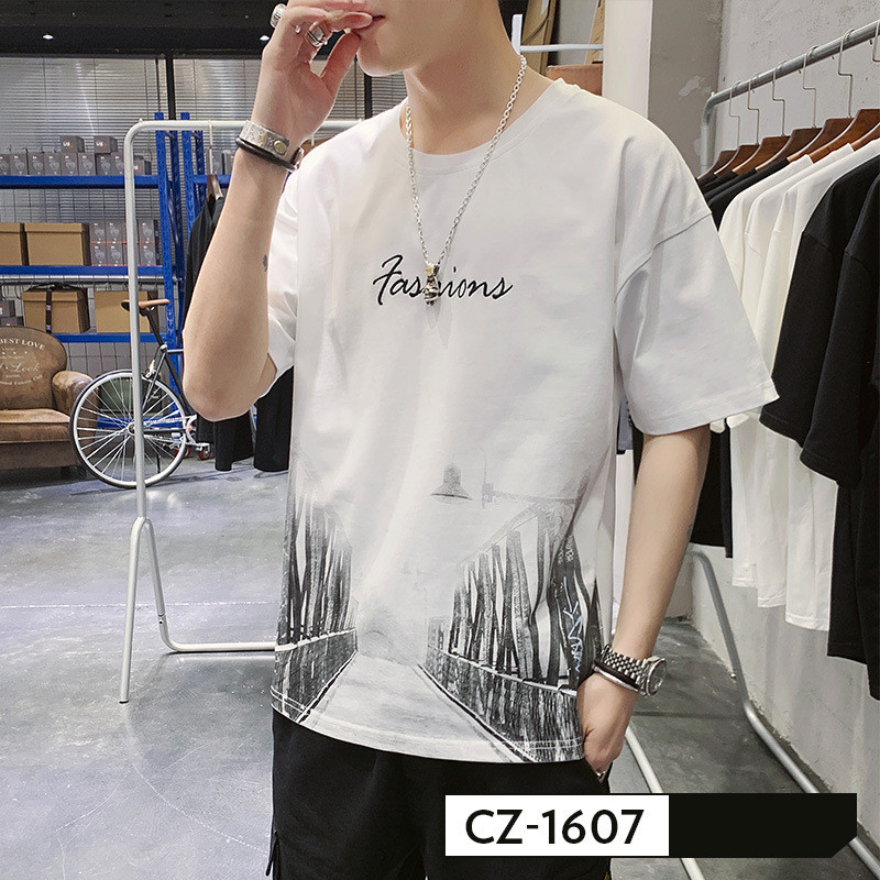 Half Sleeve Trendy Clothes Summer Trendy Men's T-shirt