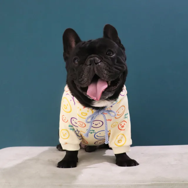 Dog Spring And Autumn New Velvet Sweater Law Fighting Schnauzer Clothing White - Shop at LoveMi