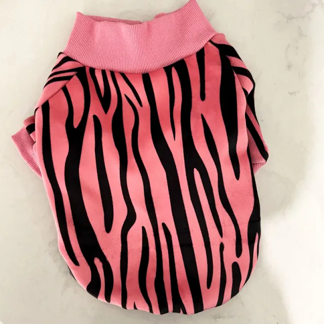Stretch And Fleece Thick Sweater New Autumn And Winter Clothes For Young Small Dogs Pink - Shop at LoveMi