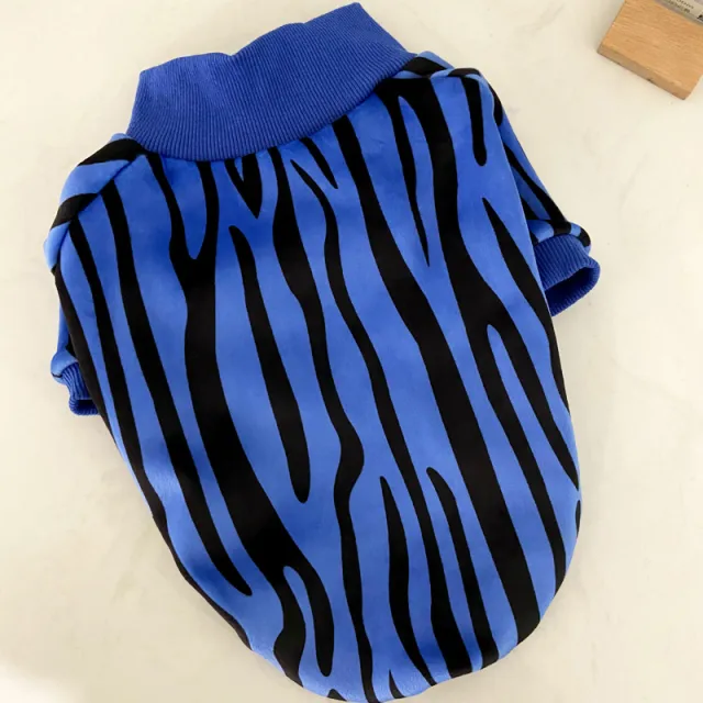 Stretch And Fleece Thick Sweater New Autumn And Winter Clothes For Young Small Dogs Blue - Shop at LoveMi