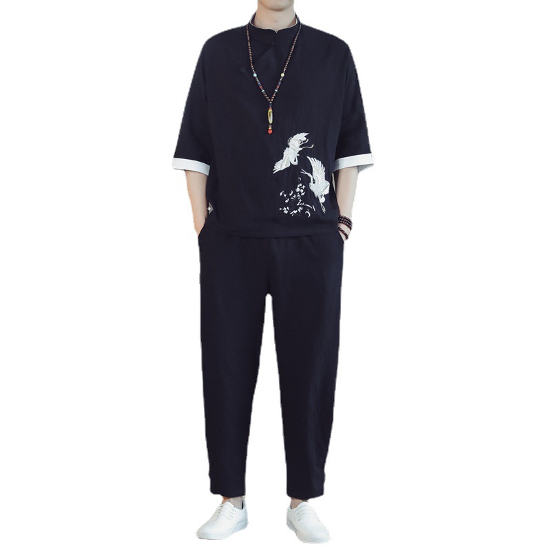 Summer New Chinese Style Suit Men