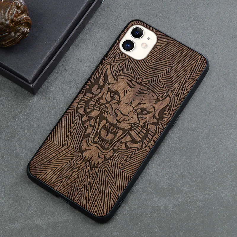 New Product Max Wooden Mobile Phone Case Retro Apple