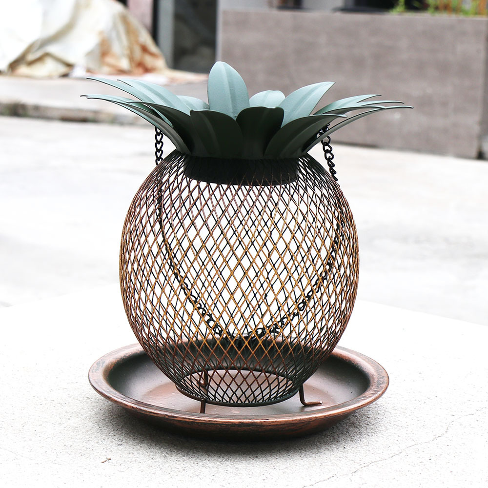 Pineapple bird feeder