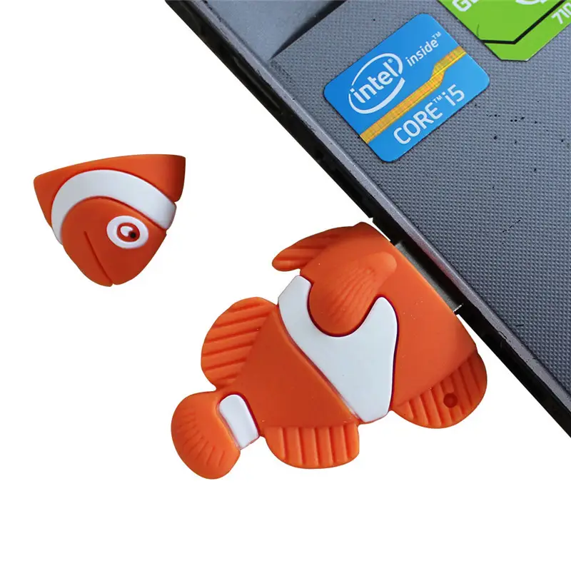 Creative Cartoon Simulation Goldfish U Disk