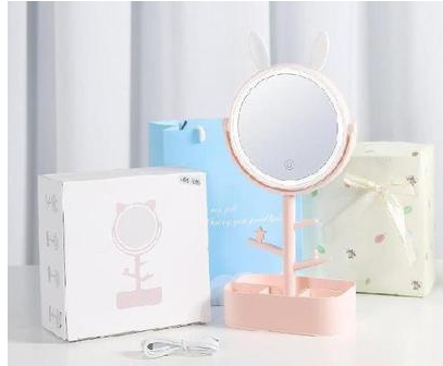 Install The Cup Makeup Mirror With Light