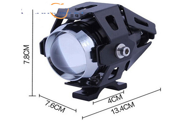 Waterproof LED Motorcycle Headlights Auxiliary Lamp Spotlight High Power U5 12V — foto 2