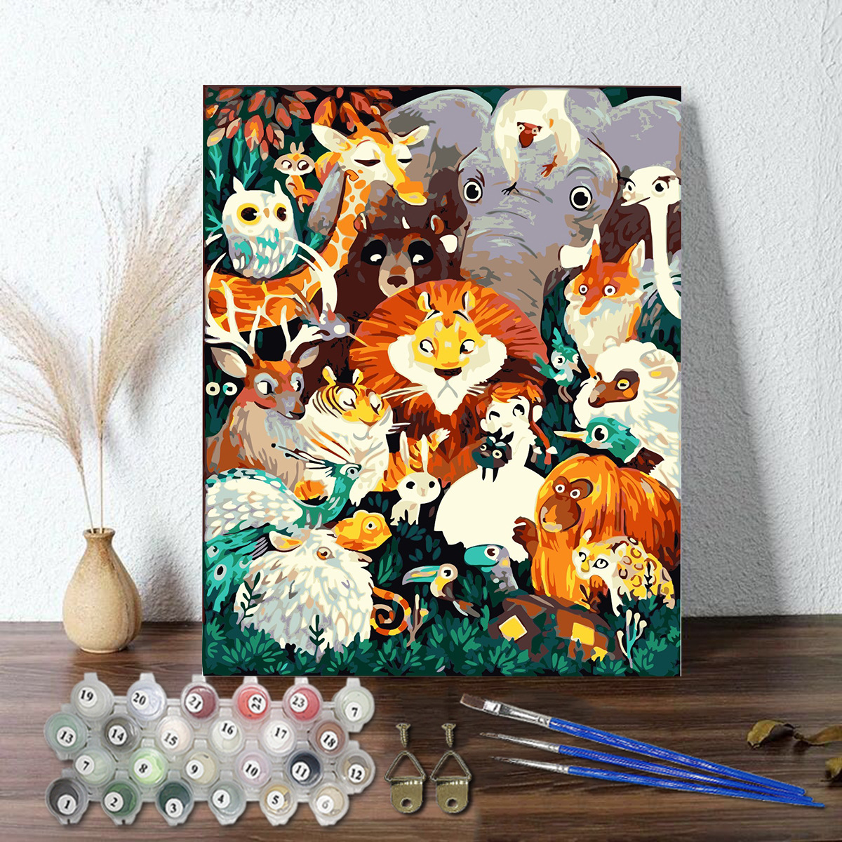 Digital Oil Painting Home Living Room Decoration Painting AliExpress Amazon Cross-border Frameless