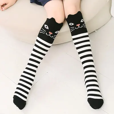 Fashionable and Cute Girl Cotton Stockings