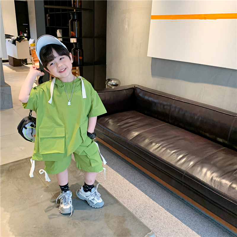 Title 3, Boys Short-sleeved Suit Summer New Baby Handsom...