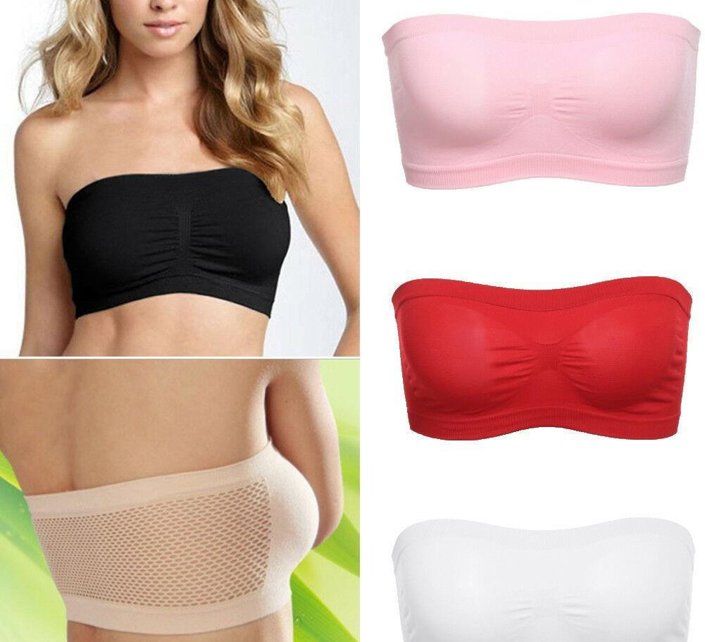 Title 5, Damen Flat Tube Top BH – nahtlos, trägerlos und...