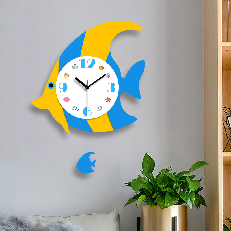 Horloge murale en bois Horloge Murale Design Nordique Swingeria