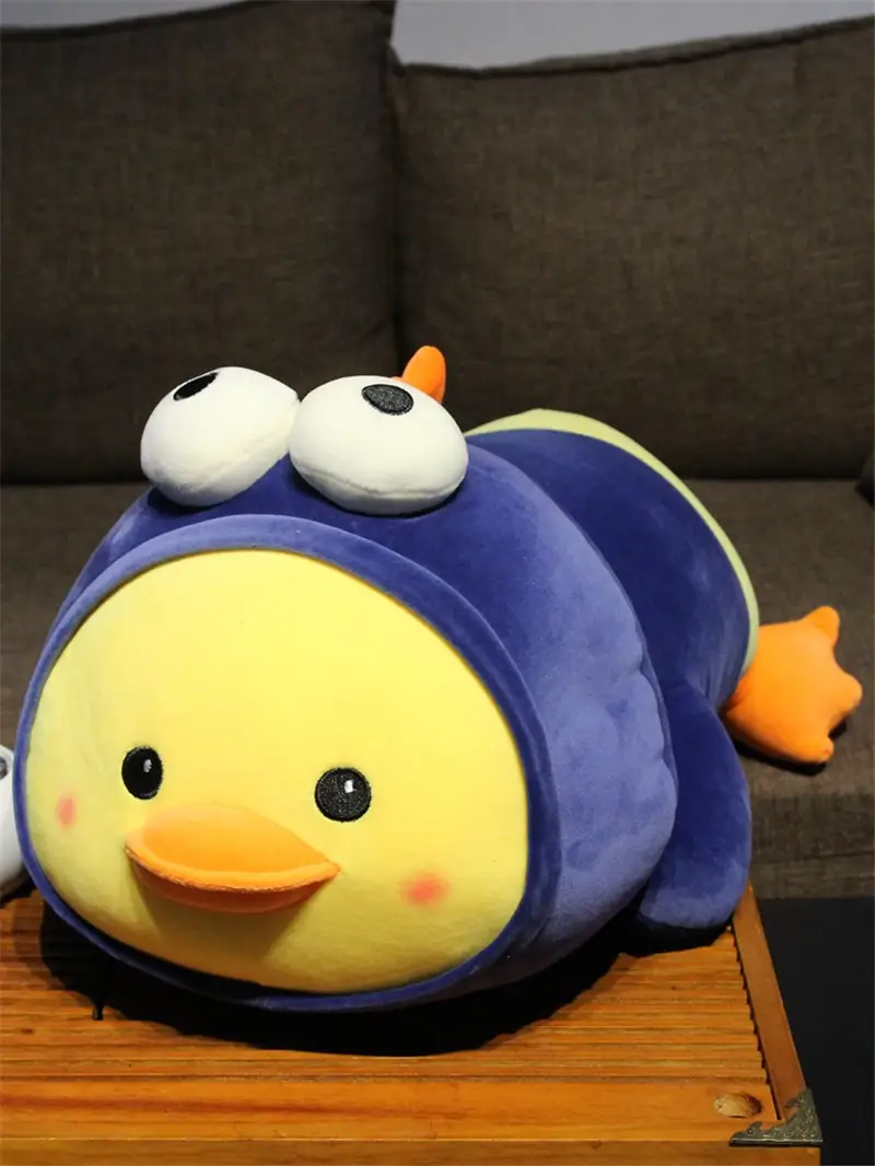 Plush Doll With Pillow Small Yellow Duck Doll