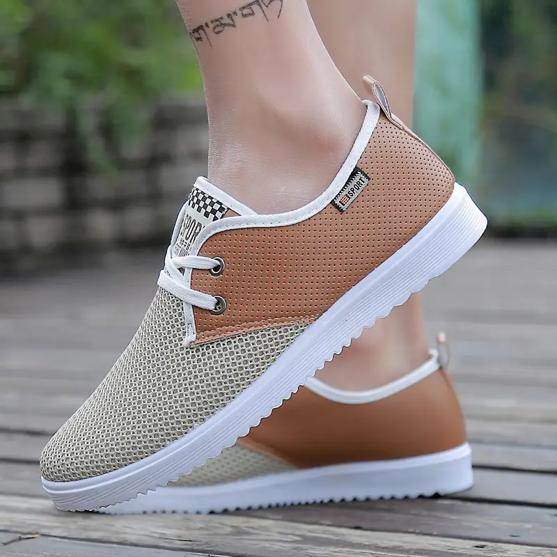 Men's Casual Sports Running Shoes Summer Breathable Mesh Shoes