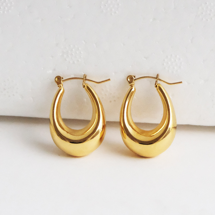 Vacuum Earrings Hollow Circle Irregular Earrings